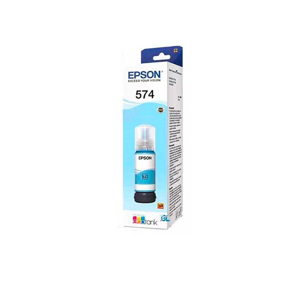 Botella Tinta Epson CIAN CLARO 574 T574 T574520-AL PARA L18050 L8050 70ML