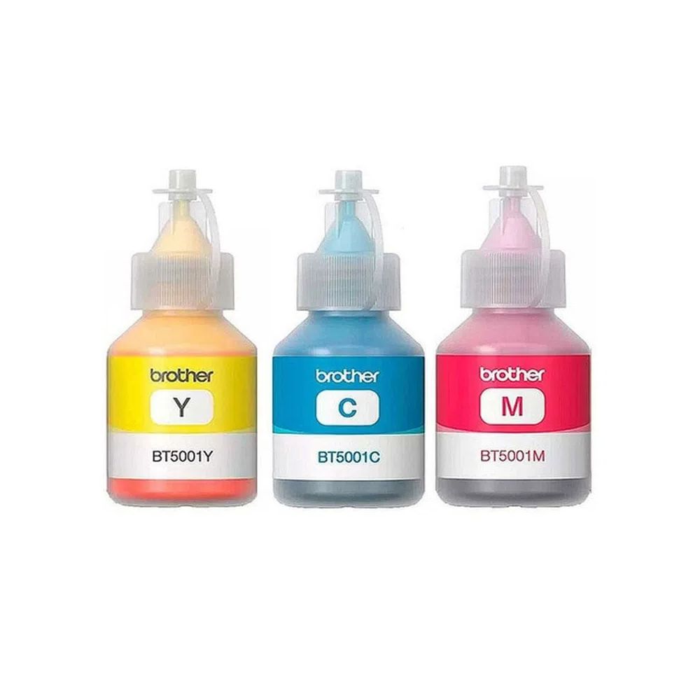 Botella de Tinta BROTHER bt5001 5001 PACK X 3 Colores