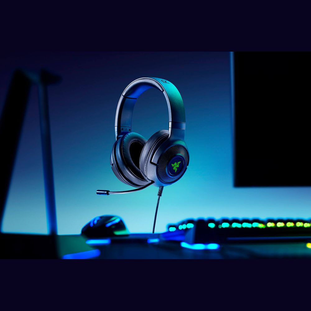 Audifonos Gamer Razer Kraken x USB SONIDO 7.1 PC - SWITCH CONTROLADORES DE VOLUMEN