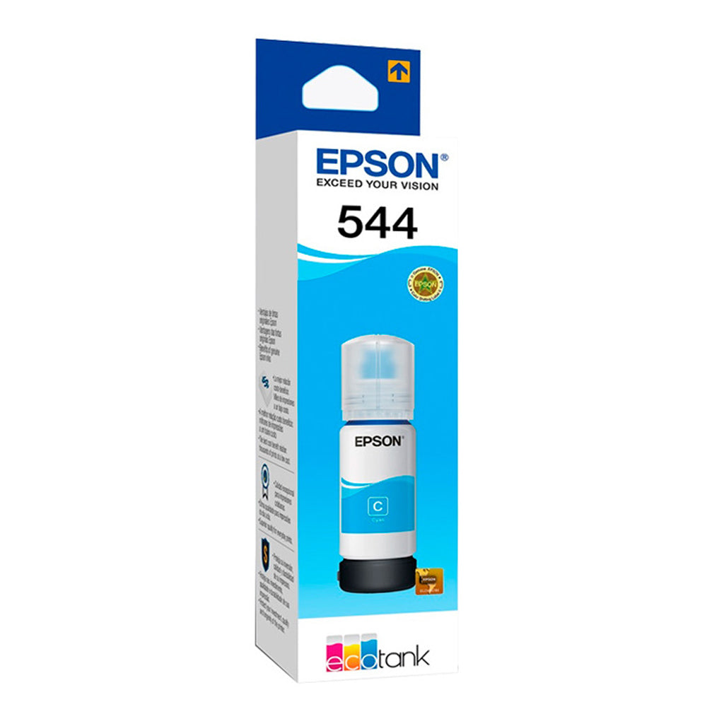 Botella tinta EPSON T544 T544220 544 AZUL serie L Original