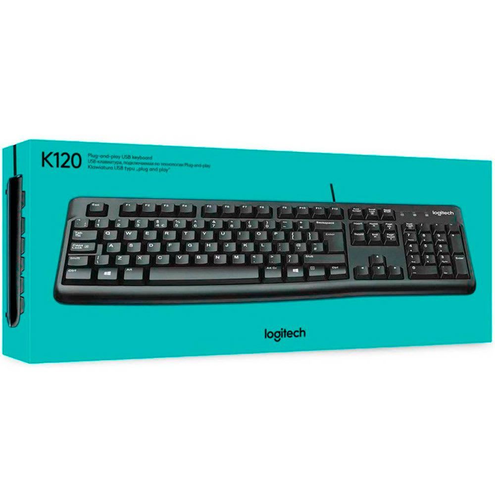 Teclado Logitech ESCOLAR K120 USB Español Silencioso NEGRO