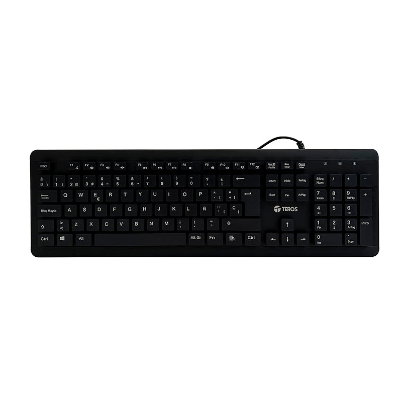 TECLADO MULTIMEDIA TE-4065N USB 2.0 ESPAÑOL NUMERICO LAVABLE