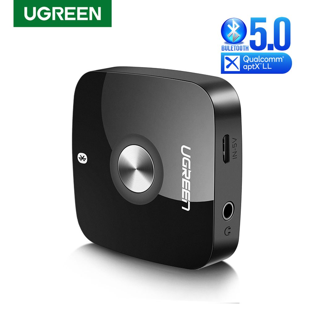 ADAPTADOR BLUETOOTH 5.0 RECEPTOR DE AUDIO UGREEN HASTA 10 METROS (PN 40758)