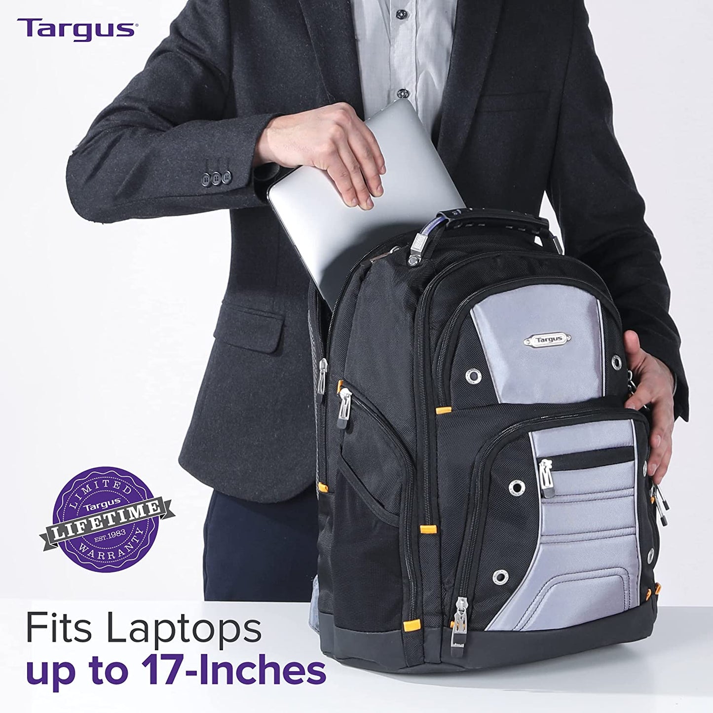 MOCHILA TARGUS DRIFTER II 17.3' BLACK/GREY (TSB239US-70) LAPTOP