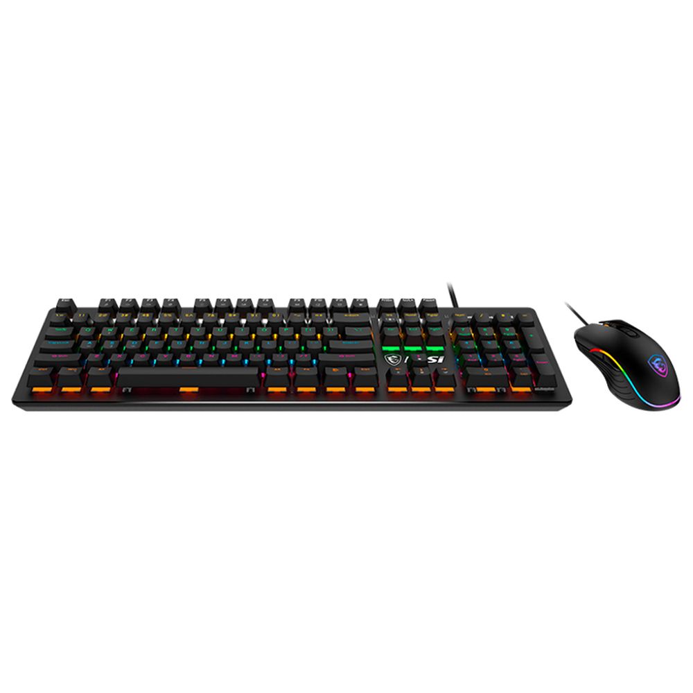 COMBO FORCE GK300 MSI GAMING USB 2.0 INTERRUPTORES AZULES