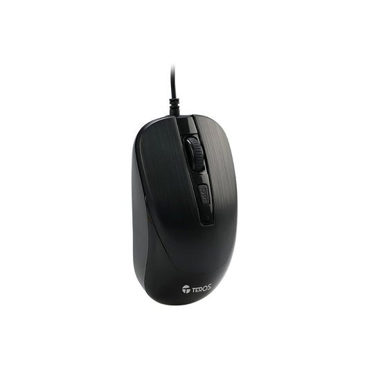MOUSE OPTICO TEROS USB TE-5076N 4 BOTONES