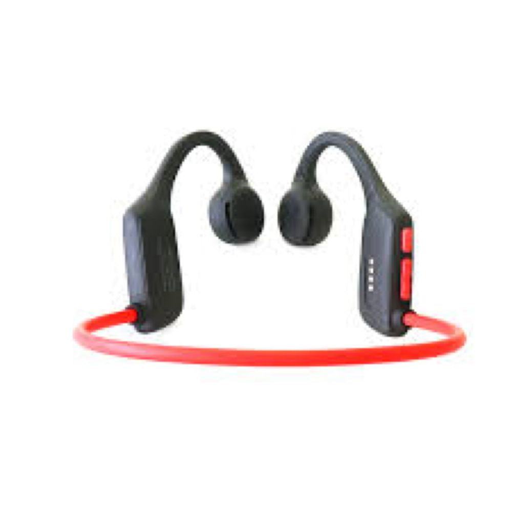 Audífono de conducción de aire TEROS TE-8078R bluetooth 15 Metros rojo /gris