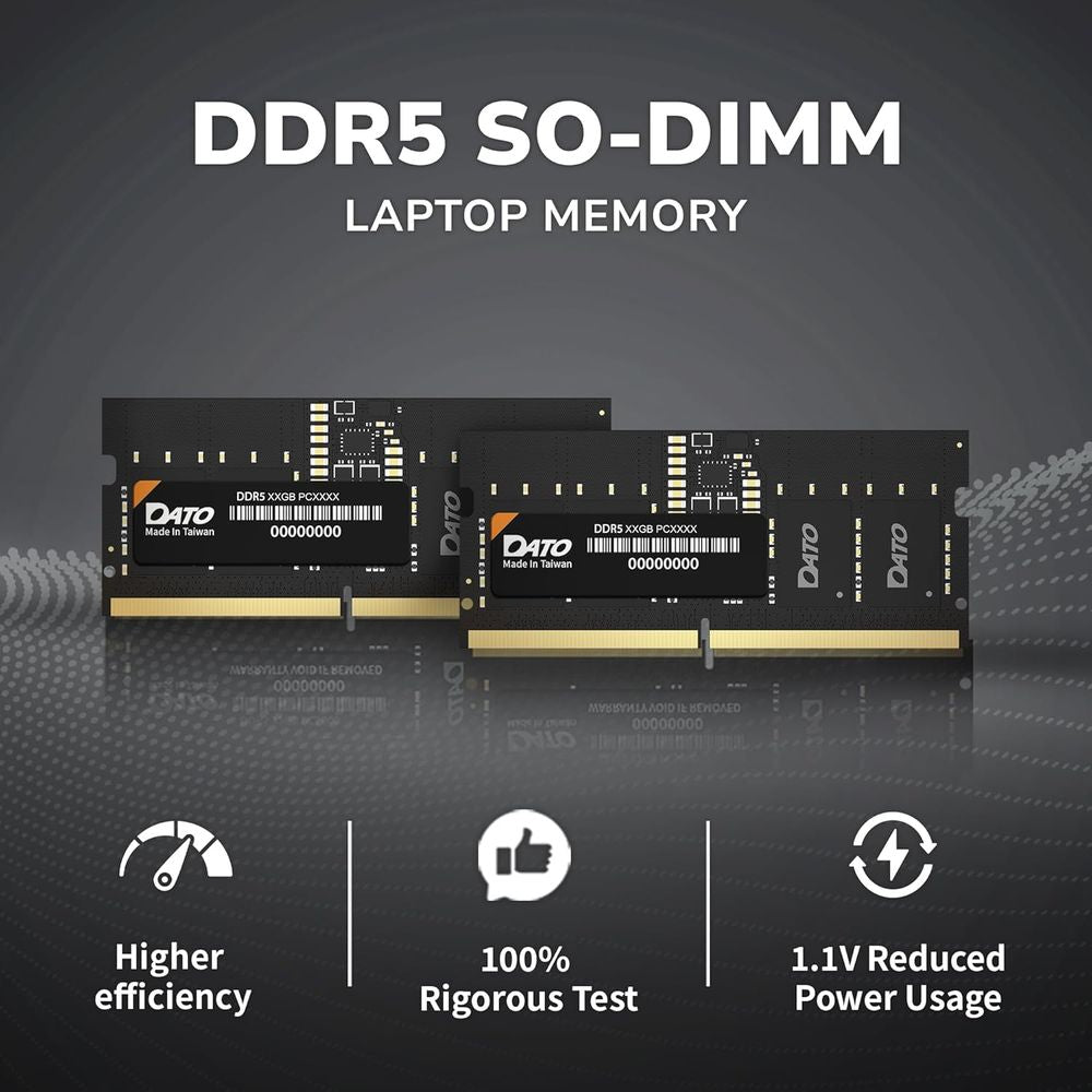 KIT MEMORIA RAM DATO 32GB (16GB X 2) DDR5 SODIMM PC5600 CL46 B0DWK7WBSM