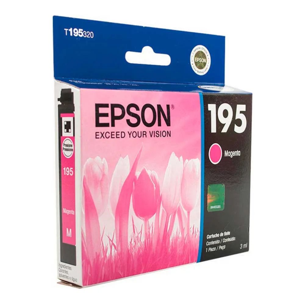 CARTUCHO EPSON 195 MAGENTA PARA XP20 XP101 201 204 XP-211 214 401 411 - T195320