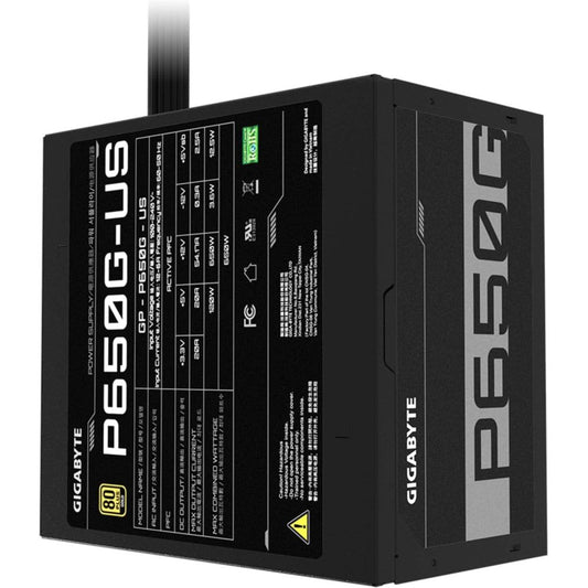 Fuente GIGABYTE GP-P650G P650G Fuente 650W Certificada 80 PLUS GOLD ATX GP-P650G-US Fuente  de alimentacion