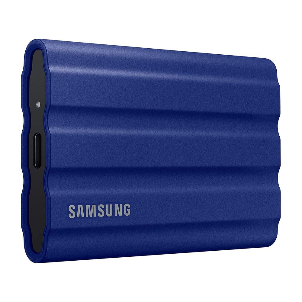 Disco externo SSD SAMSUNG T7 SHIELD 1TB USB C IP65 RESISTE AGUA CAIDAS AZUL