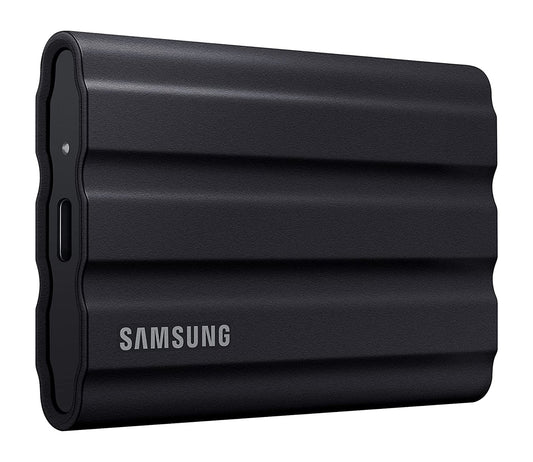 Disco externo SSD SAMSUNG T7 SHIELD 1TB USB C IP65 RESISTE AGUA CAIDAS BLACK