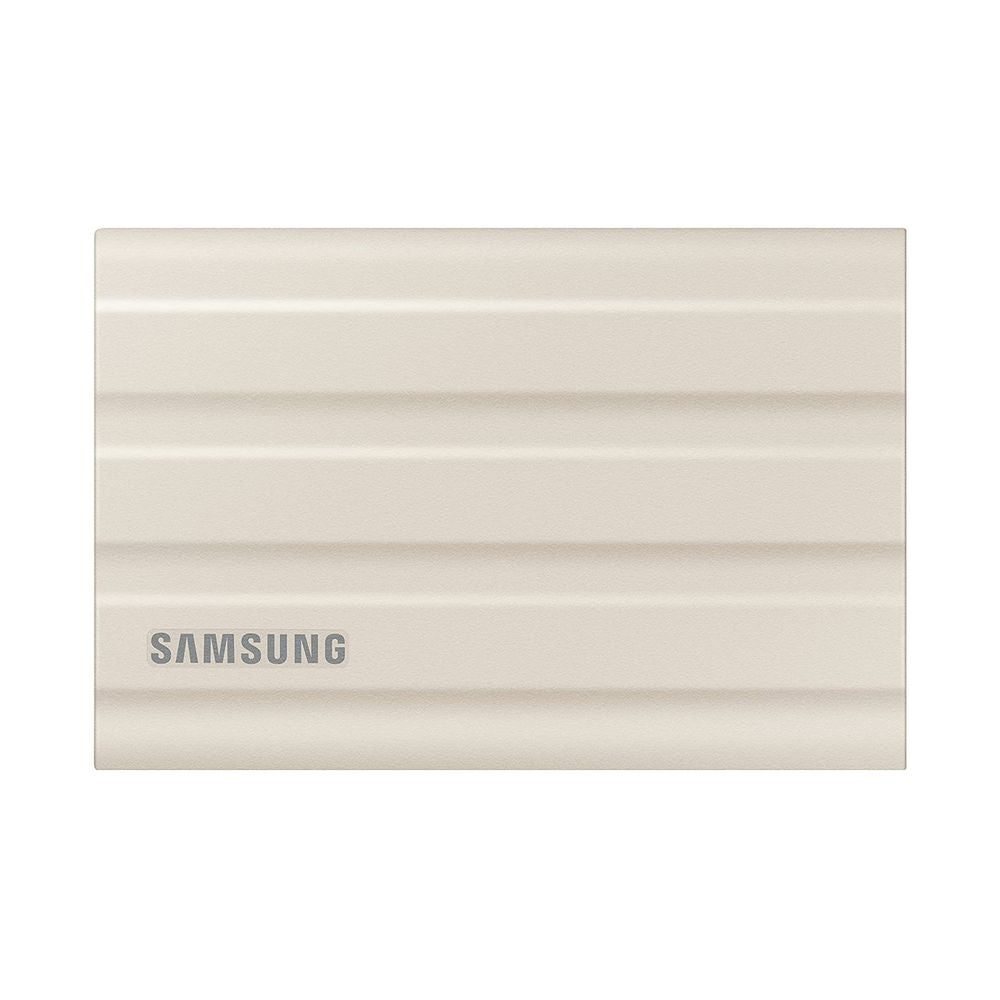 Disco externo SSD SAMSUNG T7 SHIELD CREMA 1TB USB C IP65 RESISTE AGUA CAIDAS