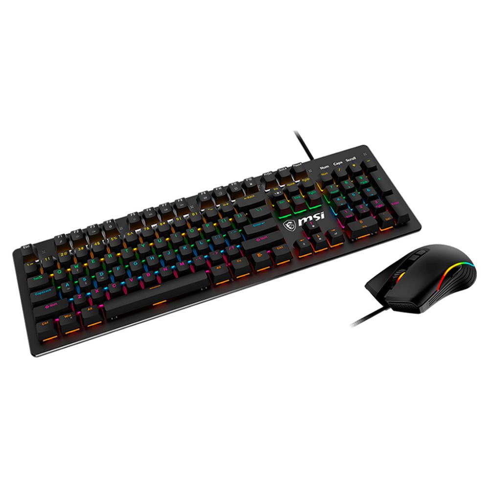 COMBO FORCE GK300 MSI GAMING USB 2.0 INTERRUPTORES AZULES