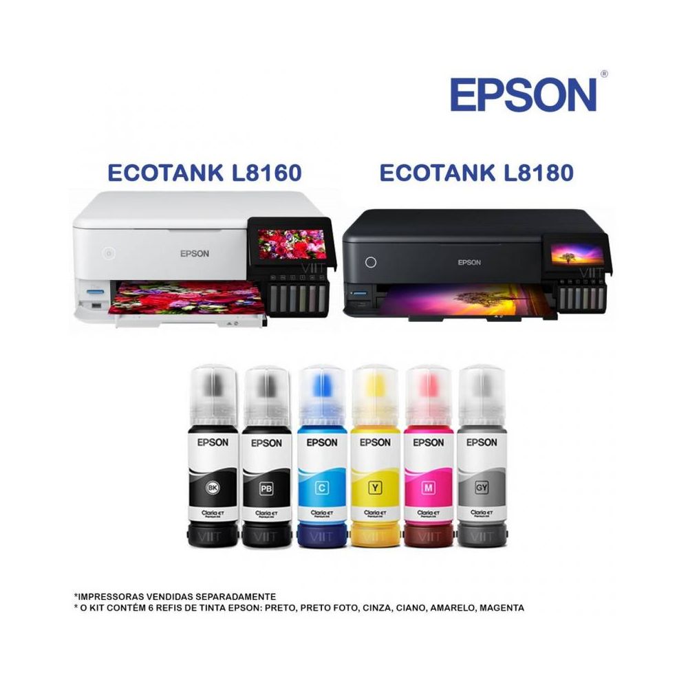 PACK TINTAS X6 UNIDADES 555 554 PARA IMPRESORAS L8160 L8180 T555 T554