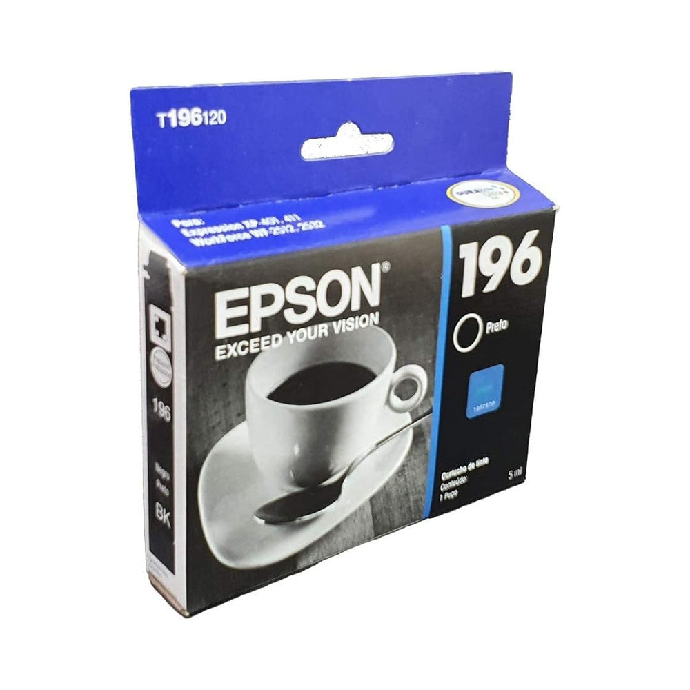 CARTUCHO EPSON 196 NEGRO EPSON PARA XP-20 XP-101 XP-201 XP-204 XP-211 XP-214 XP-401 XP-411 - T196120