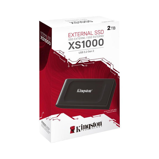 Disco externo SSD KINGSTON XS1000 2TB 3.2 TIPO C 1050 MB/Seg SXS1000/2000G