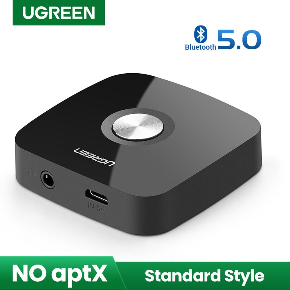 ADAPTADOR BLUETOOTH 5.0 RECEPTOR DE AUDIO UGREEN HASTA 10 METROS (PN 40758)