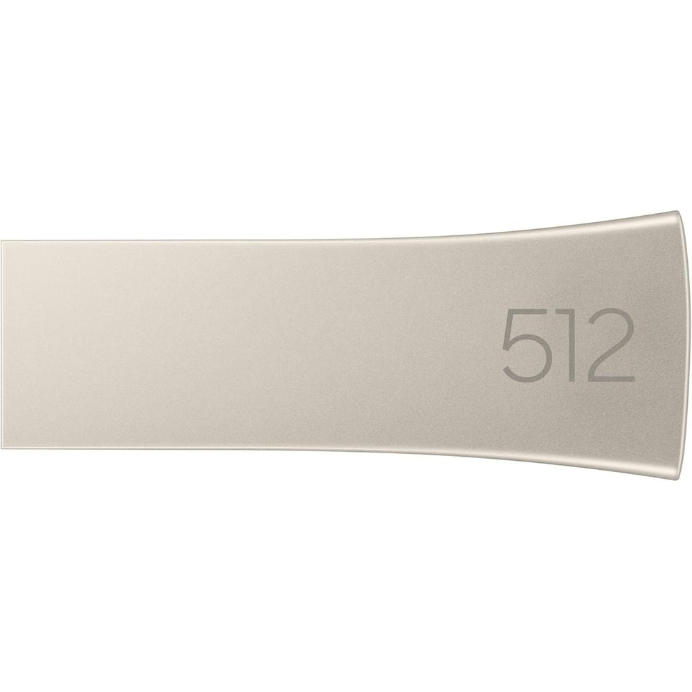 USB SAMSUNG 3.2 GEN1 512GB HASTA 400 mb/s BAR PLUS PLATEADO FINO (PN MUF-512BE3/AM)