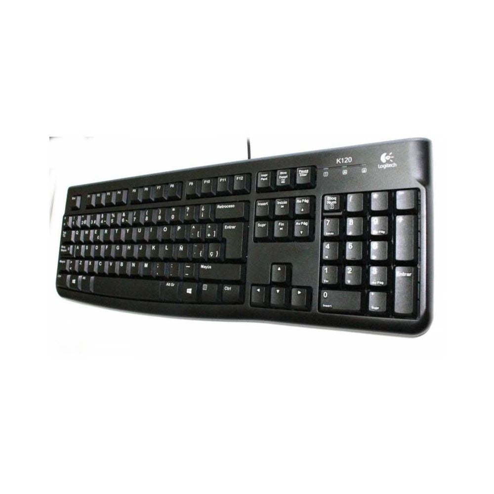 Teclado Logitech ESCOLAR K120 USB Español Silencioso NEGRO