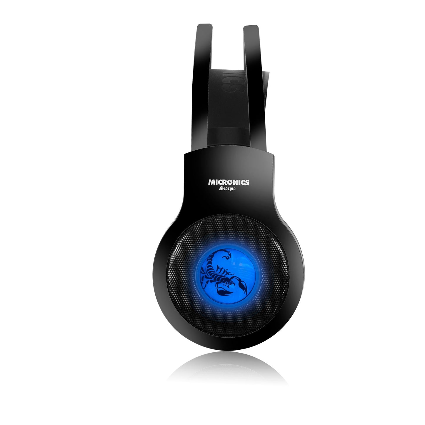 AUDIFONOS GAMING MICRONICS HG813 USB 3.5 P4 VIBRADOR LED AZUL