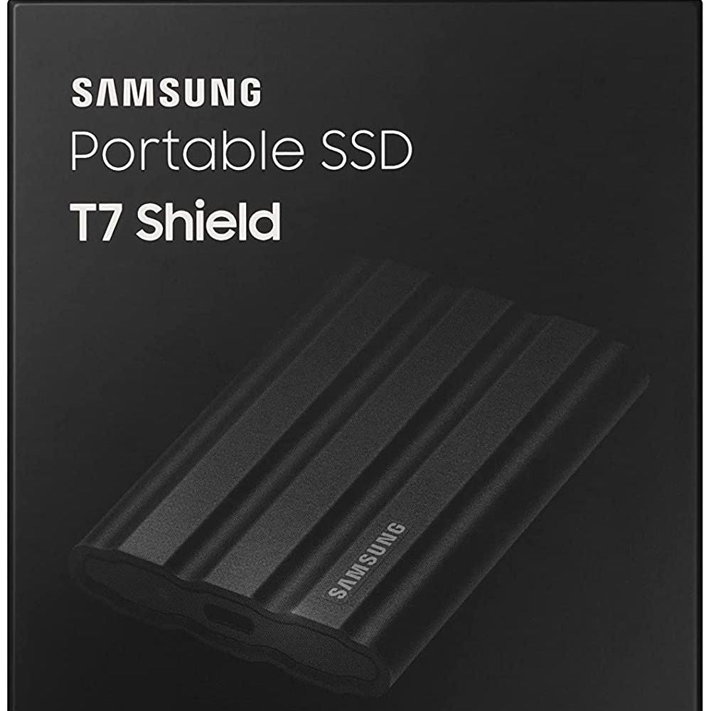 Disco externo SSD SAMSUNG T7 SHIELD 1TB USB C IP65 RESISTE AGUA CAIDAS BLACK