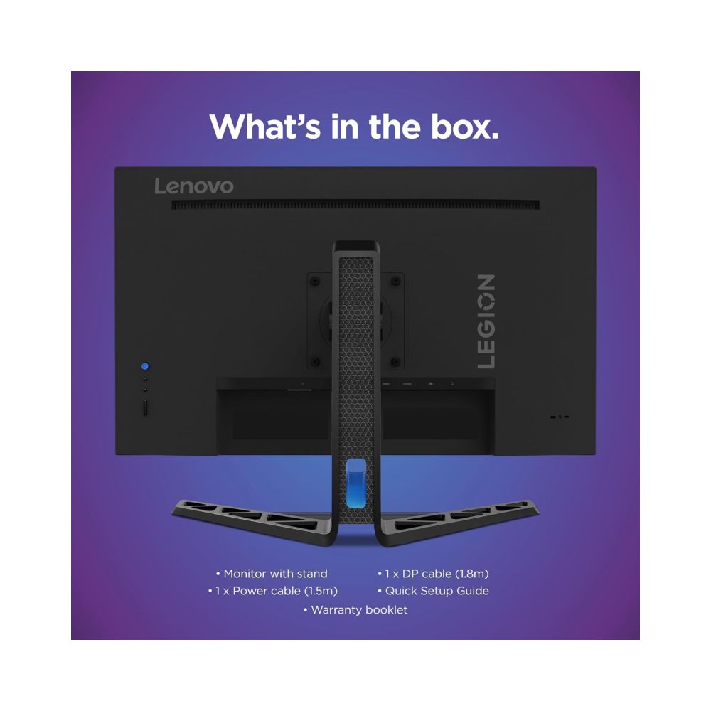 Monitor GAMER Legion R27QC-30 27' 2K QHD 165HZ IPS 0.5MS HDMI 2.1 PARLANTE