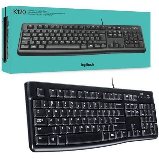 Teclado Logitech ESCOLAR K120 USB Español Silencioso NEGRO