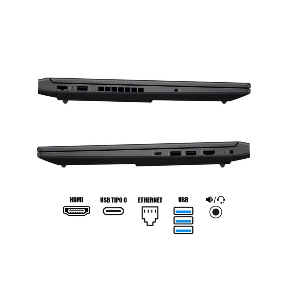 LAPTOP HP VICTUS GAMING 16-S1023DX 144HZ 16GB DDR5 512GB SSD RYZEN 7 8845HS RTX4070 8GB TEC. ILUMINADO AMERICANO (A1SV3UA)