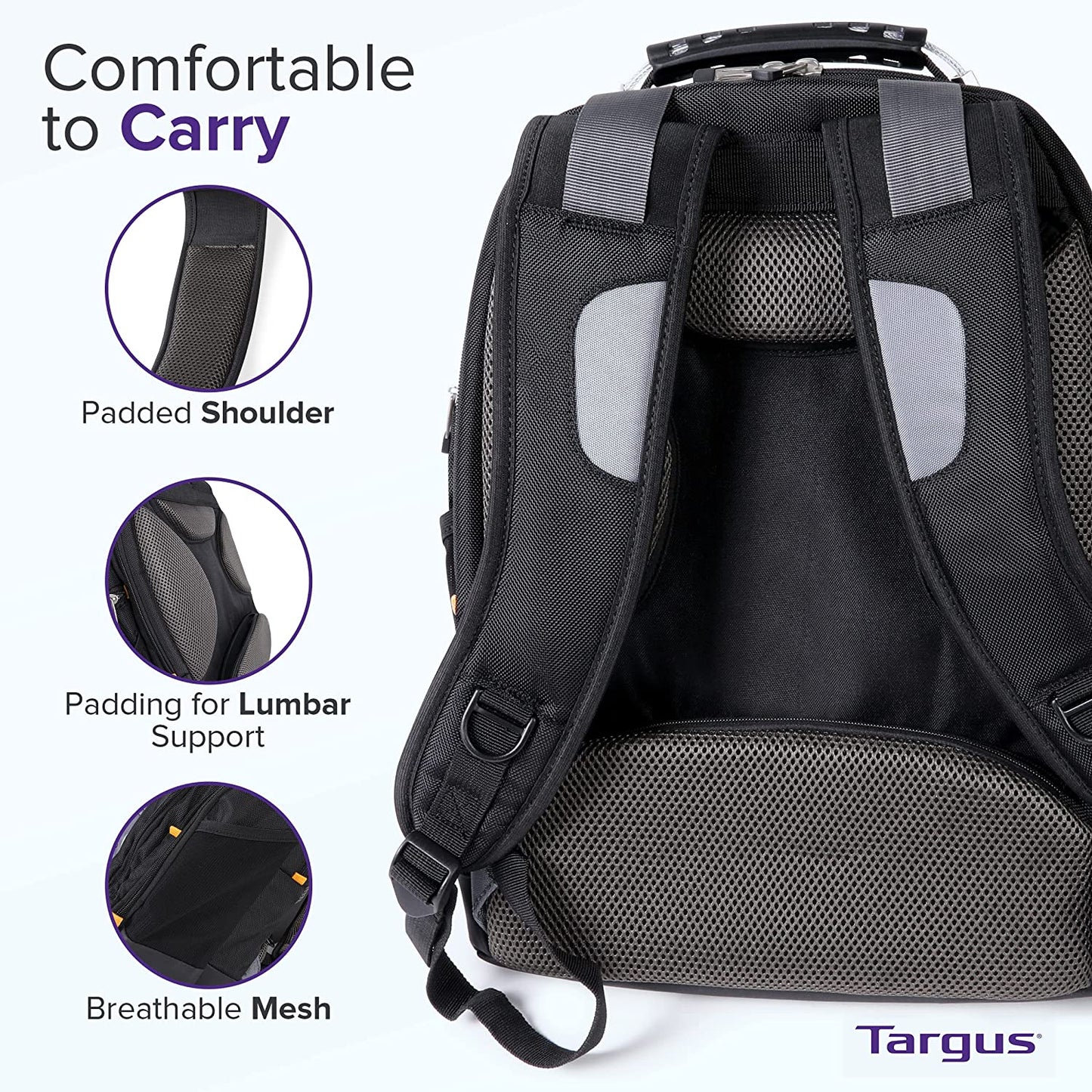 MOCHILA TARGUS DRIFTER II 17.3' BLACK/GREY (TSB239US-70) LAPTOP
