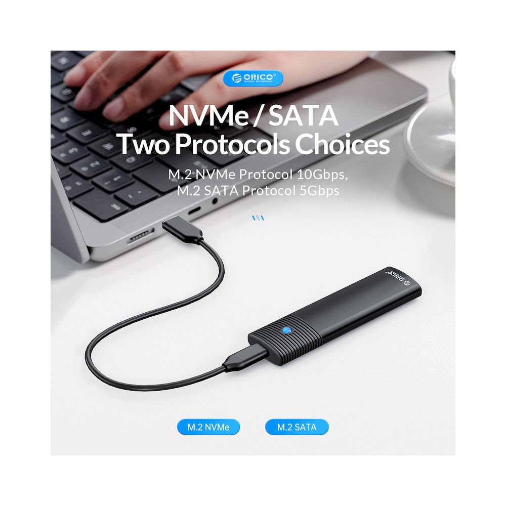 ENCLOSURE SSD M.2  SATA ORICO PWM2 USB C 3.2 2230 2242 2260 2280 5Gbps
