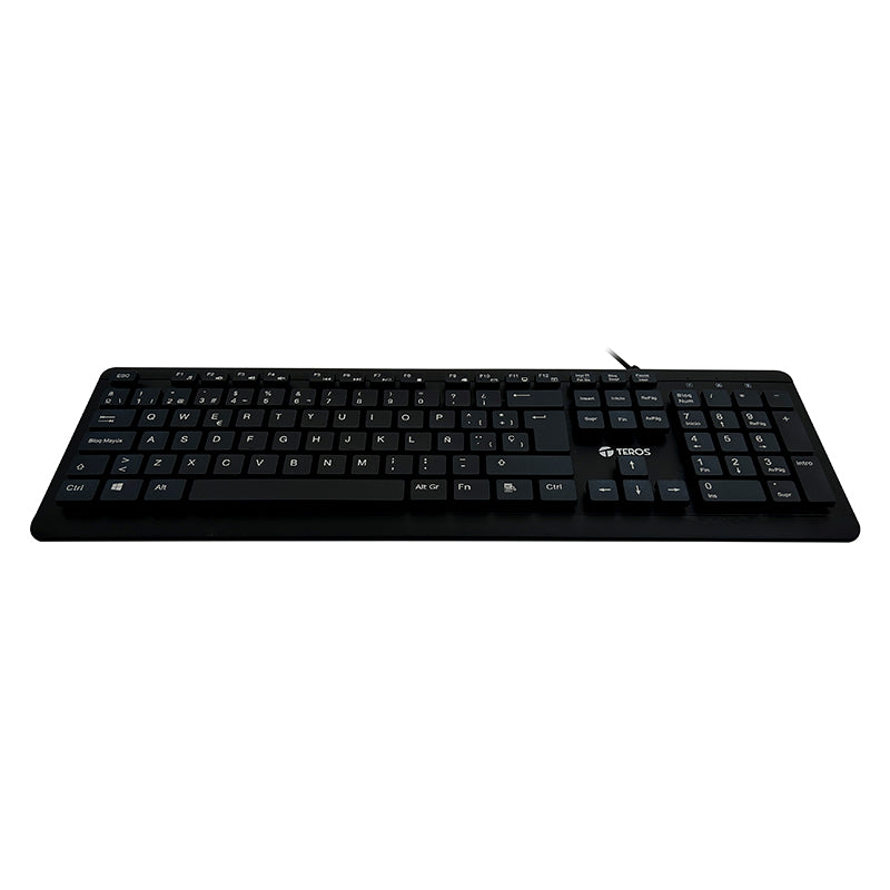TECLADO MULTIMEDIA TE-4065N USB 2.0 ESPAÑOL NUMERICO LAVABLE