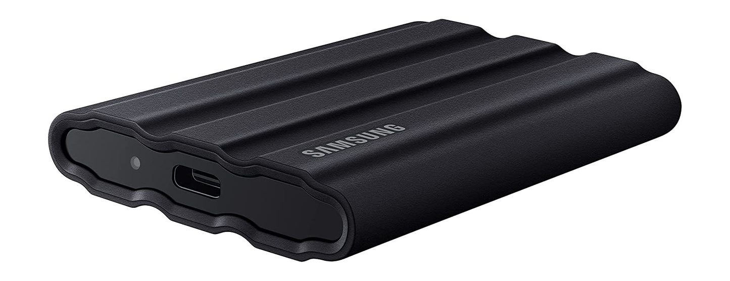 Disco externo SSD SAMSUNG T7 SHIELD 1TB USB C IP65 RESISTE AGUA CAIDAS BLACK