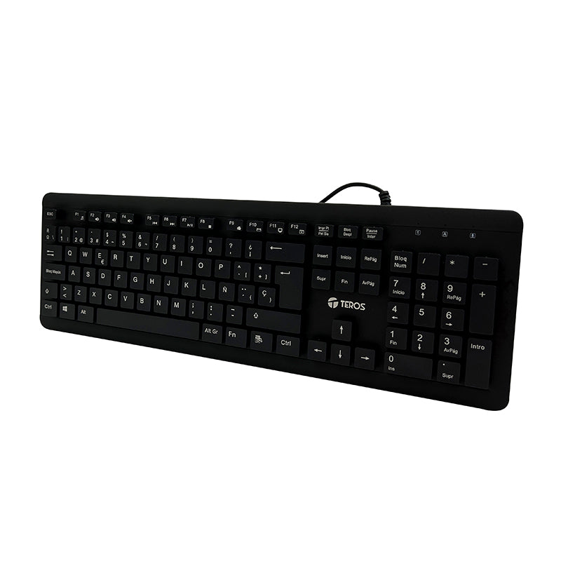 TECLADO MULTIMEDIA TE-4065N USB 2.0 ESPAÑOL NUMERICO LAVABLE
