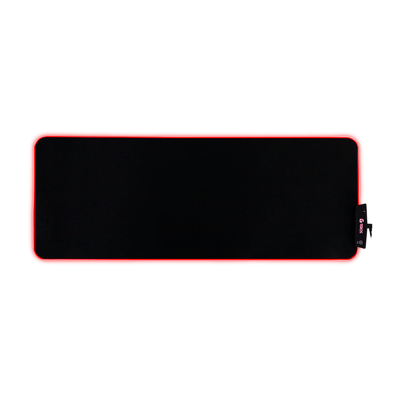 PAD MOUSE TEROS TE-3013G NEGRO LADOS RGB GOMATELA 15 COLORES