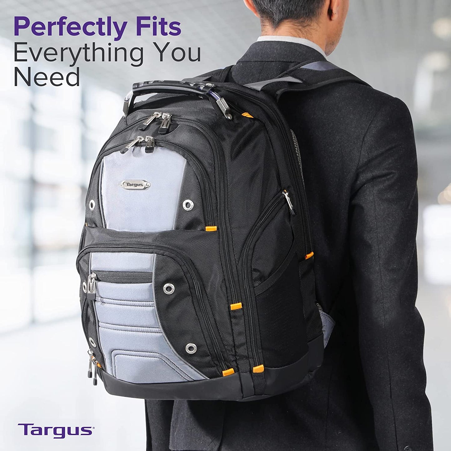 MOCHILA TARGUS DRIFTER II 17.3' BLACK/GREY (TSB239US-70) LAPTOP