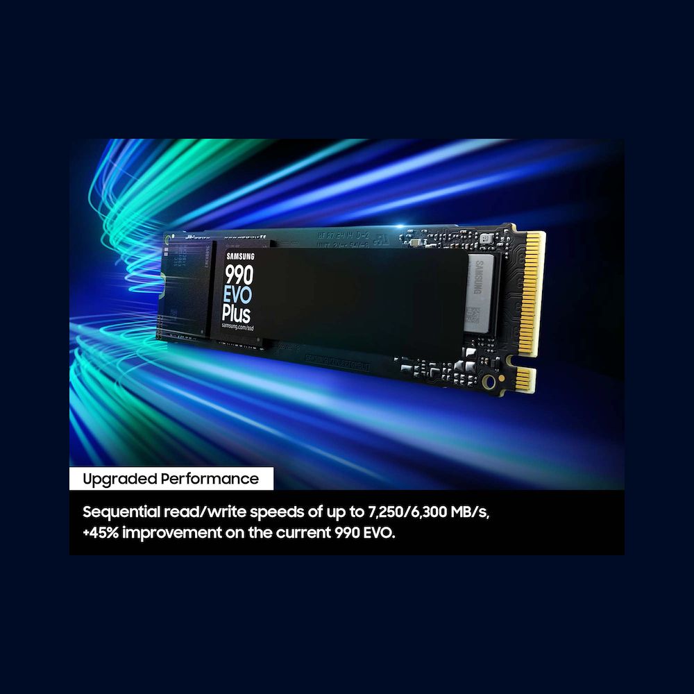 DISCO SSD NVME GAMING Samsung 990 EVO PLUS 2tb 7250mbs PCIe 4.0 x4 / PCIe 5x2