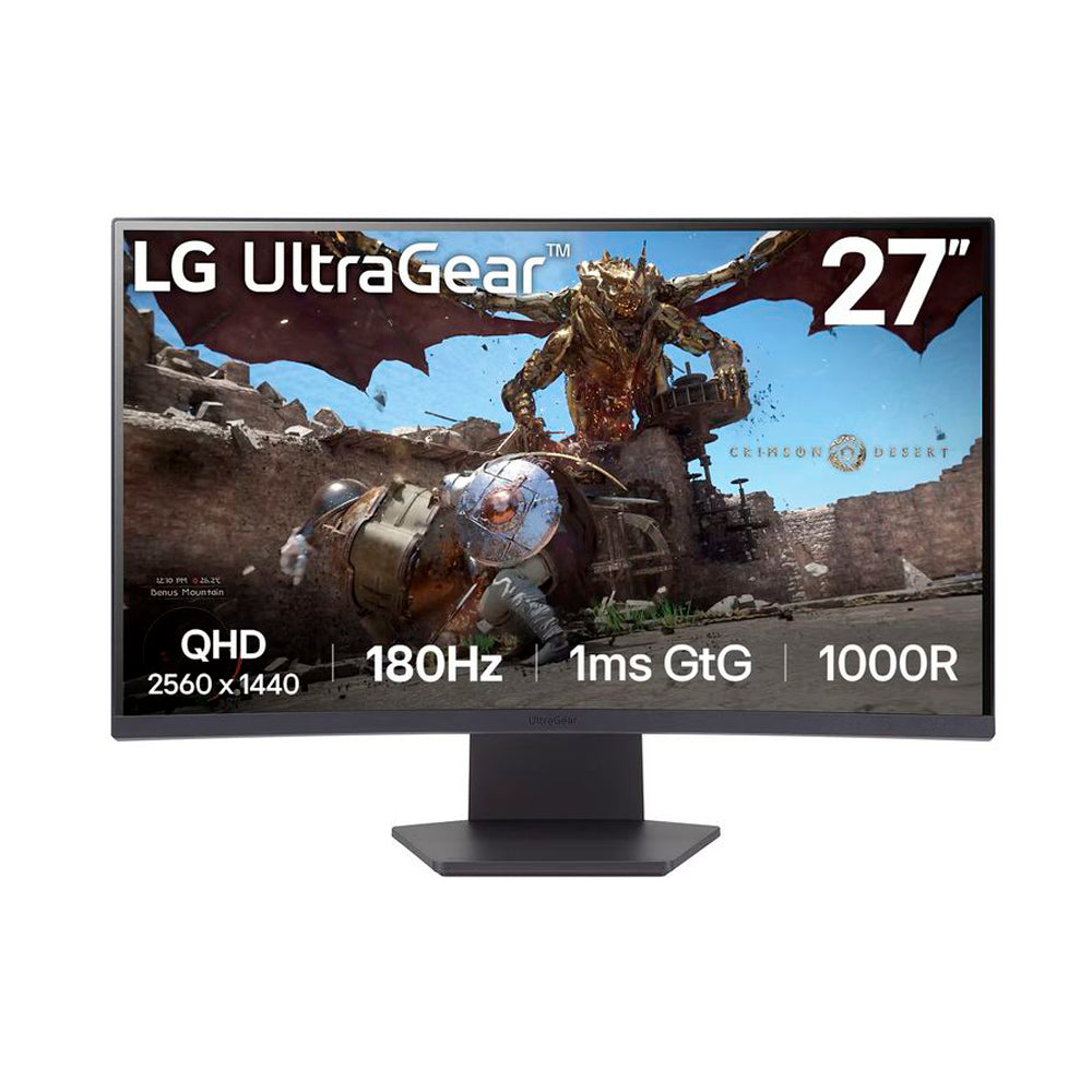 MONITOR GAMING ULTRAGEAR LG 27GS60QC-B 27' CURVO VA 180HZ 1MS CURVO HDR10 DISPLAYPORT