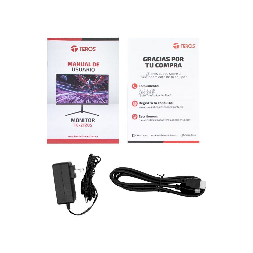 Monitor Teros TE-2128S 21.5" 100HZ 1MS IPS FULL HD HDMI VGA VESA FREESYNC