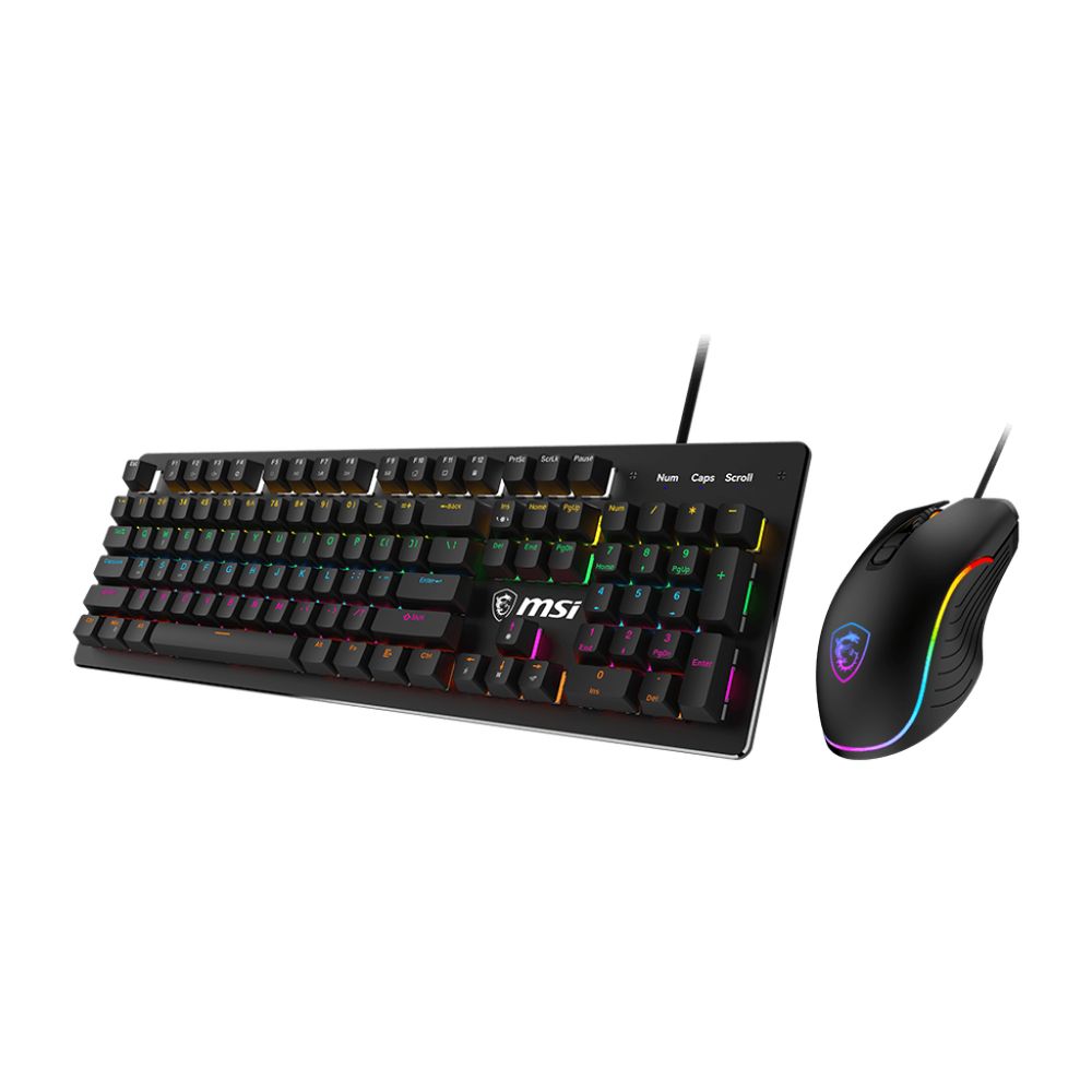 COMBO FORCE GK300 MSI GAMING USB 2.0 INTERRUPTORES AZULES