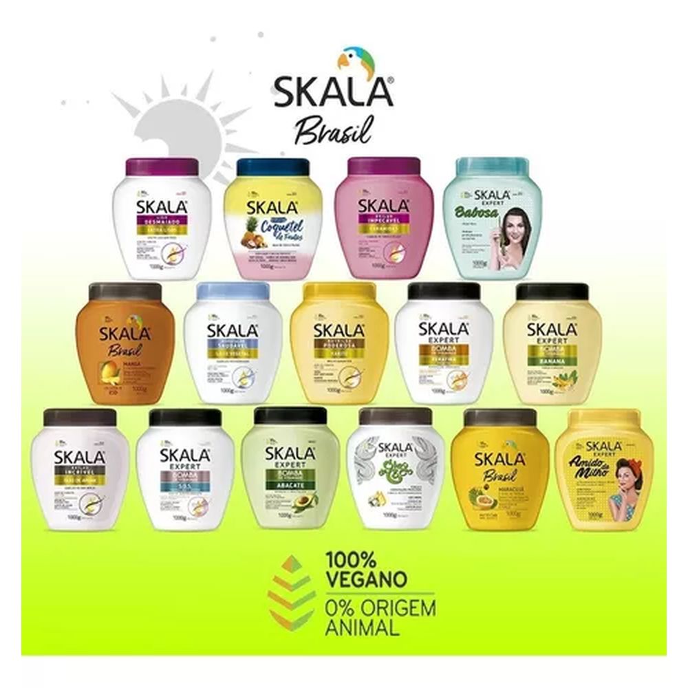 Crema De Tratamiento Skala Mas Crespos 1000 Ml Vegana