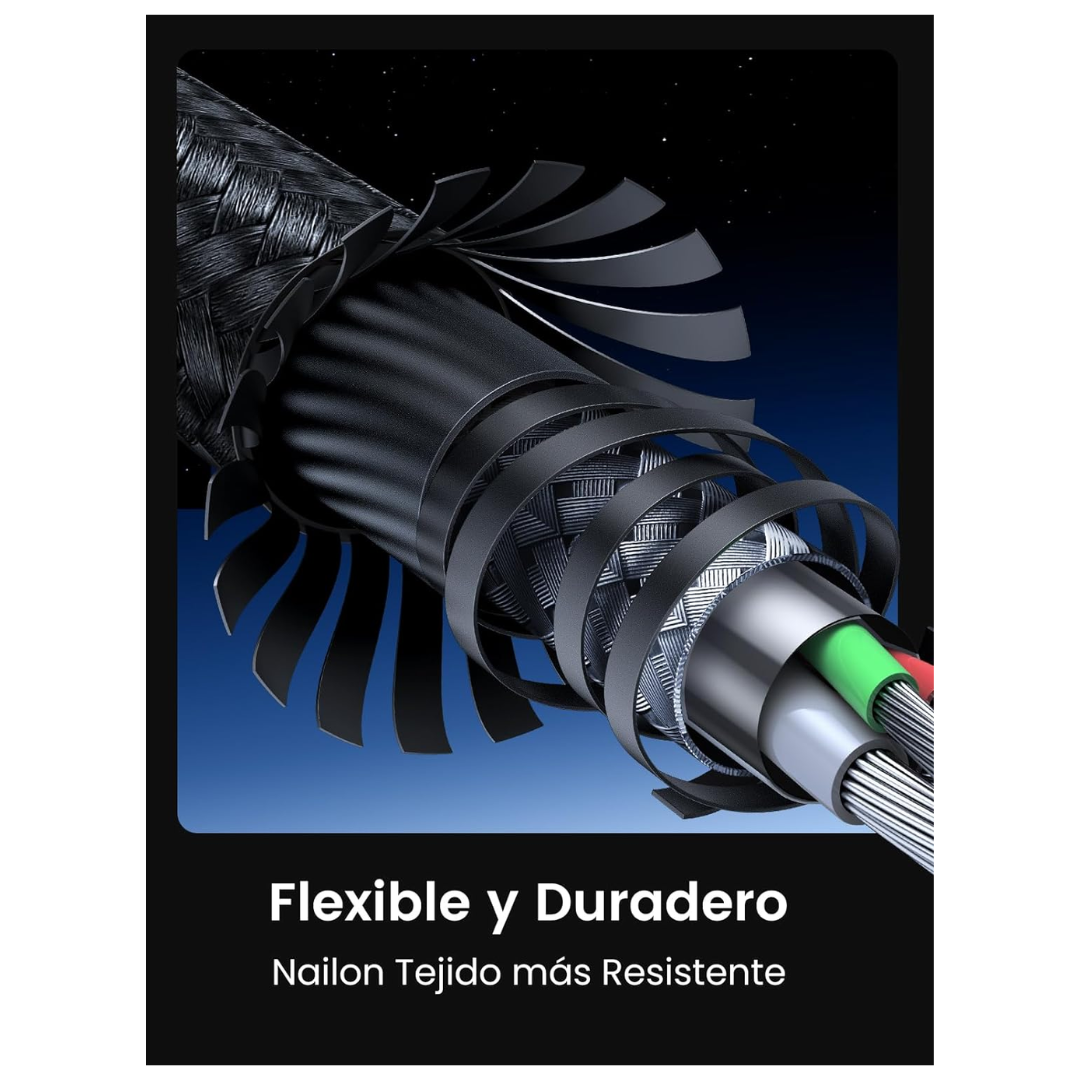 CABLE CARGADOR UGREEN USB C A USB C CARGA RÁPIDA 60W US261