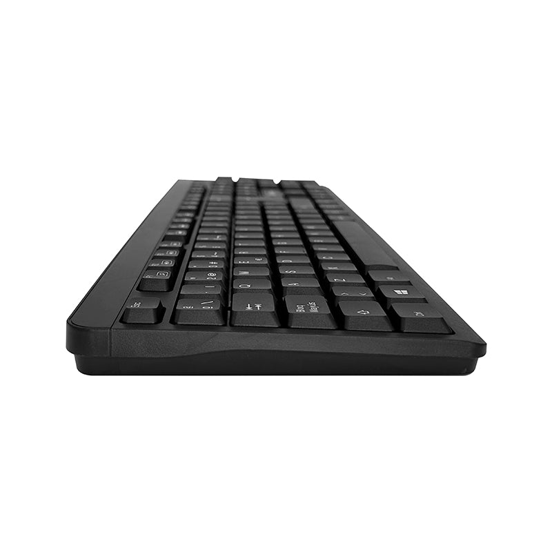 Kit Teclado y Mouse Teros TE4061N, USB, acabado elegante, Negro, Español, Óptico