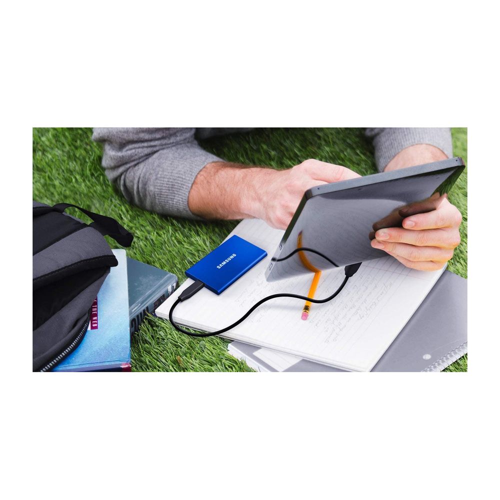 Disco duro SSD externo SAMSUNG T7 2TB 3.2 TIPO C 1050MB/S NEGRO