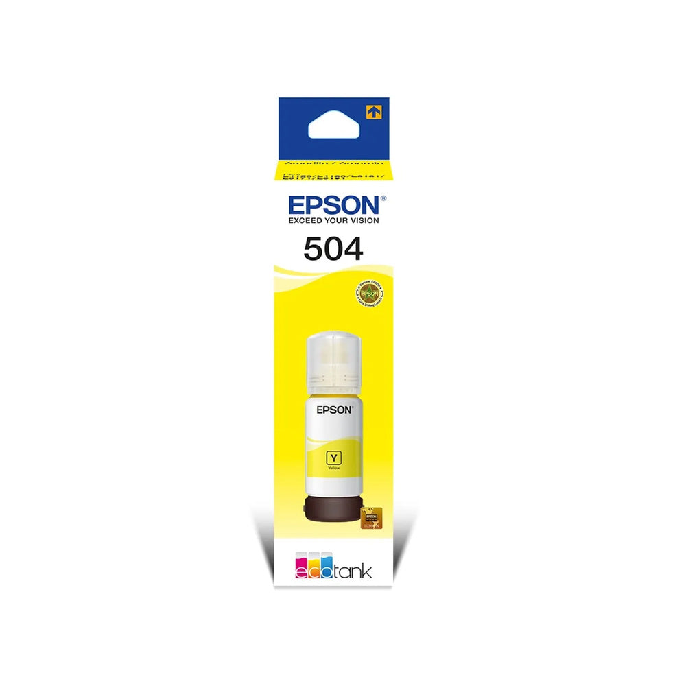 Botella Tinta Epson T504 amarilla Original Tinta Epson amarillo 504 L4150 L4160 L4260 L6171 L6270 L6191 L14150 T504420-AL