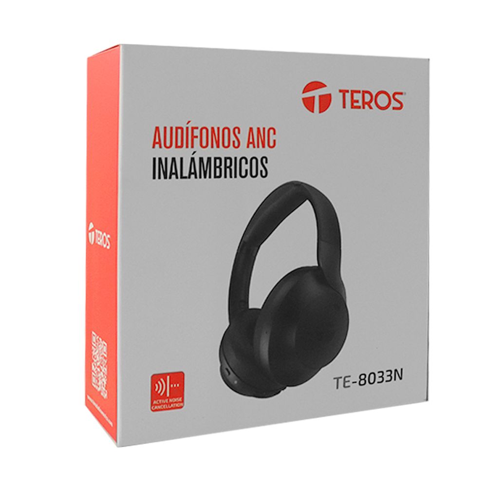 AURICULARES BLUETOOTH TE-8033N CANCELACION RUIDO HIDRIDO INALAMBRICOS NEGRO