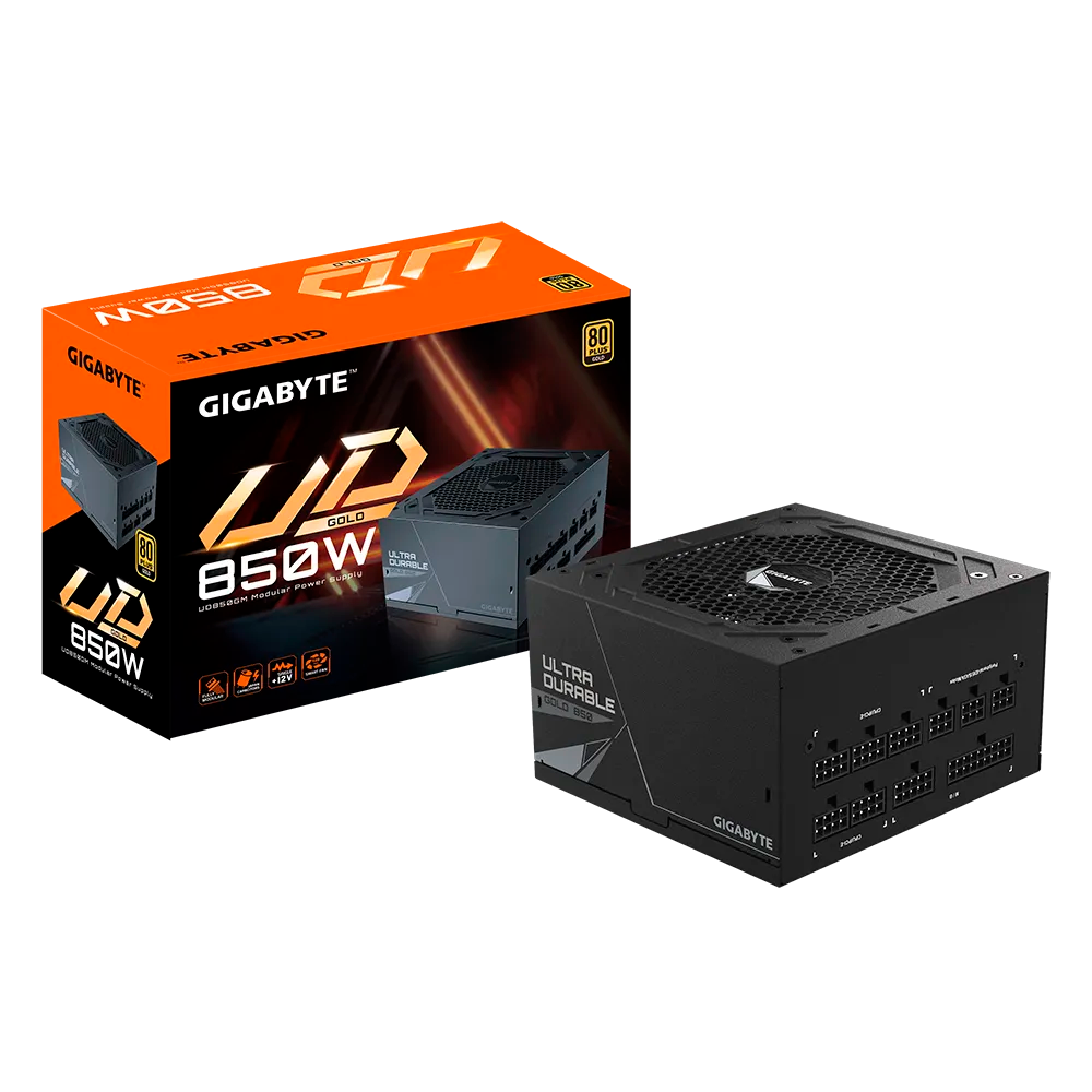 Fuente GIGABYTE GP-UD850GM ATX 850W 240V MODULAR FULL 12-6 A  80 PLUS GOLD PFC HYB FLOPPY