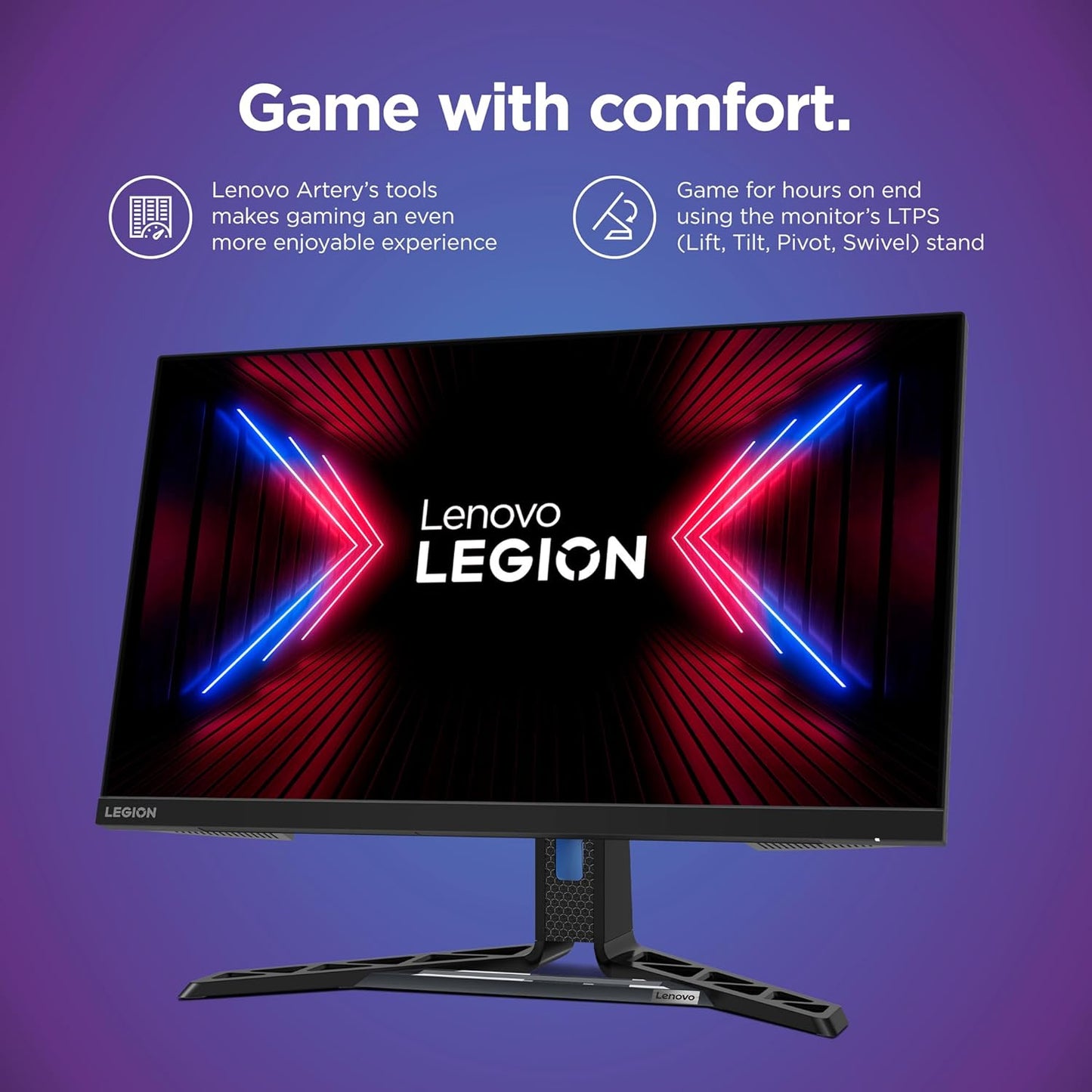 Monitor GAMER Legion R27QC-30 27' 2K QHD 165HZ IPS 0.5MS HDMI 2.1 PARLANTE