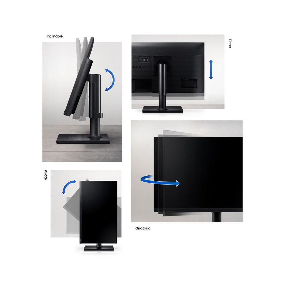 Monitor Samsung LF24T452FQNXGO 24' IPS 75HZ 5MS USB PIVOTE