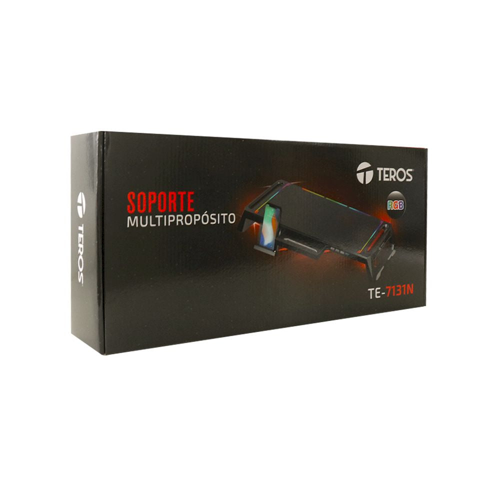 Stand multipropósito RGB TE-7131N 4 puertos multipropósito RGB USB 2.0 3.0